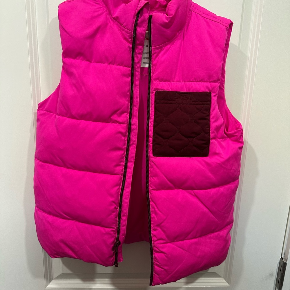 Cat & Jack Bright Pink Quilted Vest